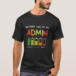 Lange batterijduur van een Kantoor voor het beoord T-shirt