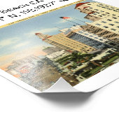 Lange Beach CA-kaartcoördinaten stijl Foto Afdruk (Hoek)