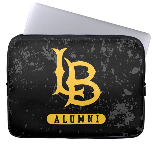 Lange beach state Alumni Distress Laptop Sleeve (Voorkant)