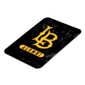 Lange beach state Alumni Distress Magneet (Linkerzijde)