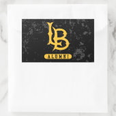Lange beach state Alumni Distress Rechthoekige Sticker (Tas)