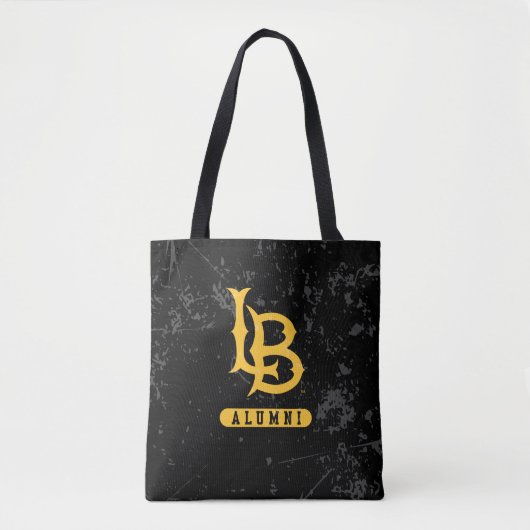 Lange beach state Alumni Distress Tote Bag (Voorkant)