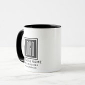 Lange bedrijfsnaam Aanpasbare promotionele Logo Mok (Voorkant links)