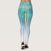 Lange benen abstracte kunst leggings (Achterkant)