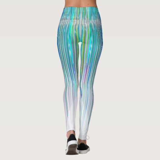 Lange benen abstracte kunst leggings (Achterkant)