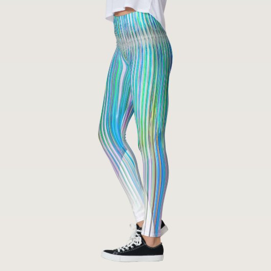Lange benen abstracte kunst leggings (Links)