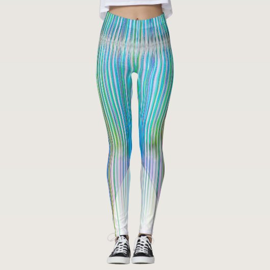 Lange benen abstracte kunst leggings (Voorkant)