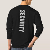 Lange beschermhoes, Mannen zwart-wit Sjabloon T-shirt (Achterkant)