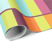 Lange blokken Kleurrijk Geometrisch geruit patroon Cadeaupapier (Rol Hoek)