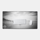 Lange blootstelling aan een strand in Rabac, Kroat Bureaumat (Keyboard & Muis)