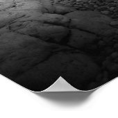 Lange blootstelling aan een strand in Rabac, Kroat Poster (Hoek)