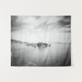 Lange blootstelling aan een strand in Rabac, Kroat Wandkleed (Voorkant (horizontaal))