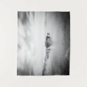 Lange blootstelling aan een strand in Rabac, Kroat Wandkleed (Voorkant)