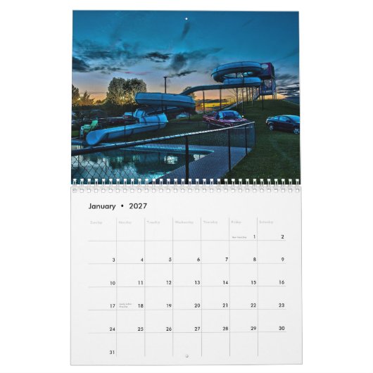 Lange blootstelling Fotografie 2013 kalender (Jan 2027)