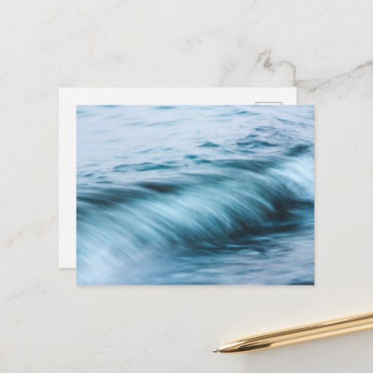 Lange blootstellingsgolven briefkaart (Voorkant / Achterkant in situ)