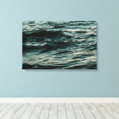 Lange blootstellingsgolven canvas afdruk (Insitu (Houten vloer))