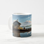 Lange boot, kleine hut koffiemok (Voorkant links)
