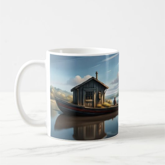 Lange boot, kleine hut koffiemok (Links)