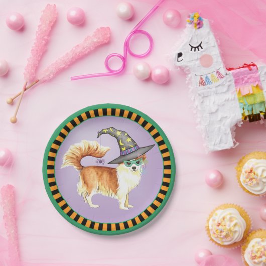 Lange Bord van Cat Chihuahua Witch Paper (Feest)