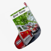 Lange brandweerwagens grote kerstsok (Achterkant (Hangend))