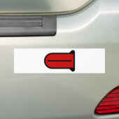 Lange 👅 bumpersticker (Op auto)