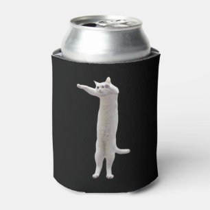 Lange Cat Meme Dubbelzijdig Zwart Blikjeskoeler