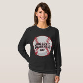Lange COVID Awareness Day Baseball Design T-shirt (Voorkant volledig)