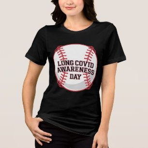 Lange COVID Awareness Day Baseball Design Tri-Blend Shirt