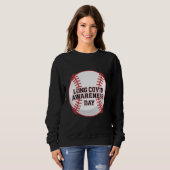 Lange COVID Awareness Day Baseball Design Trui (Voorkant volledig)