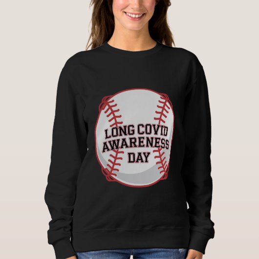 Lange COVID Awareness Day Baseball Design Trui (Voorkant)