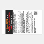 Lange Covid bij kinderen papieren stickers (Voorkant)