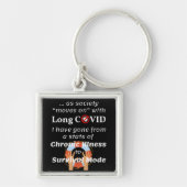 Lange COVID - Chronische ziekte naar overlevingsmo Sleutelhanger (Voorkant)