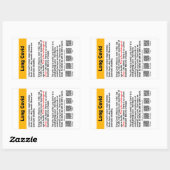 Lange Covid info paper sticker (Vel)