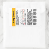Lange Covid info paper sticker (Tas)
