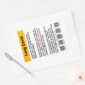 Lange Covid info paper sticker (Envelop)