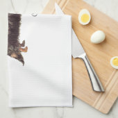 Lange Dachshund Cowboy Theedoek (Quarter Fold)