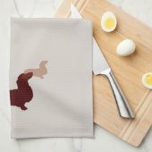Lange Dachshund Kitchen Towel Theedoek (Quarter Fold)