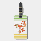 Lange de Tribune van de giraf Bagagelabel (Voorkant verticaal)