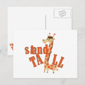 Lange de Tribune van de giraf Briefkaart (Voorkant / Achterkant)