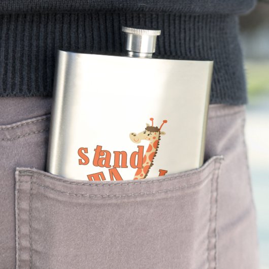 Lange de Tribune van de giraf Heupfles (Voorbeeld)