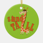 Lange de Tribune van de giraf Keramisch Ornament (Voorkant)