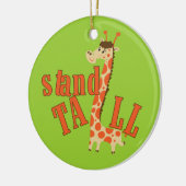 Lange de Tribune van de giraf Keramisch Ornament (Links)