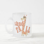 Lange de Tribune van de giraf Matglas Koffiemok (Links)