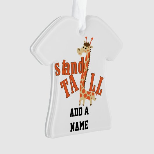 Lange de Tribune van de giraf Ornament (voorkant)