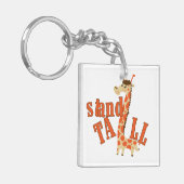 Lange de Tribune van de giraf Sleutelhanger (Voorkant Links)