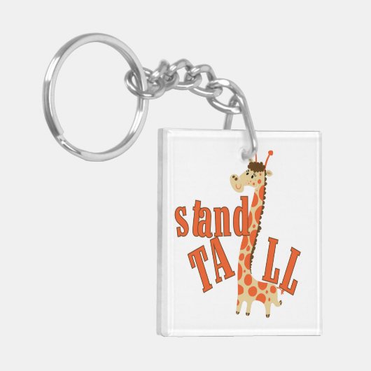 Lange de Tribune van de giraf Sleutelhanger (Voorkant Links)
