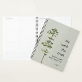 Lange dennenboom Eco Friendly 2024 Planner (Display)