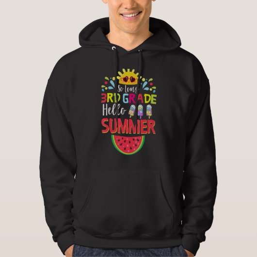 Lange derde graad Hallo zomerleraar Kind Hoodie (Voorkant)