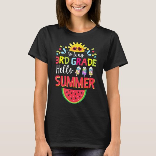 Lange derde graad Hallo zomerleraar Kind T-shirt (Voorkant)
