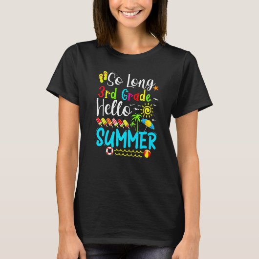 Lange derde graad Hallo zomerleraar Kind T-shirt (Voorkant)